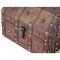Vintiquewise Black Vintage Caribbean Pirate Chest with Decorative Nailed Design QI003078 - alternate 5